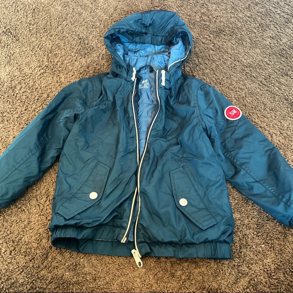H&M Navy blue wind breaker size 4-5yrs
